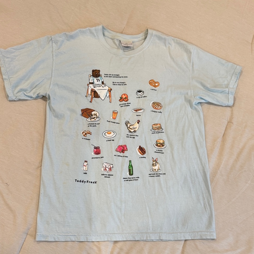 Teddy Fresh Light Blue Graphic Tee